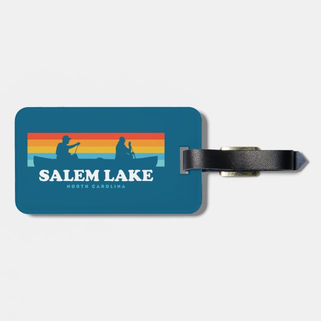 Salem Lake North Carolina Kanot Bagagebricka (Baksida Vågrät)