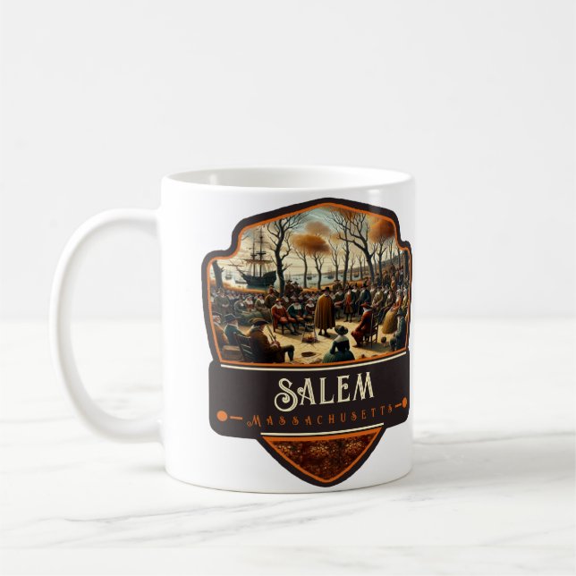 Salem, Massachusetts  | Antik Kaffemugg (Vänster)