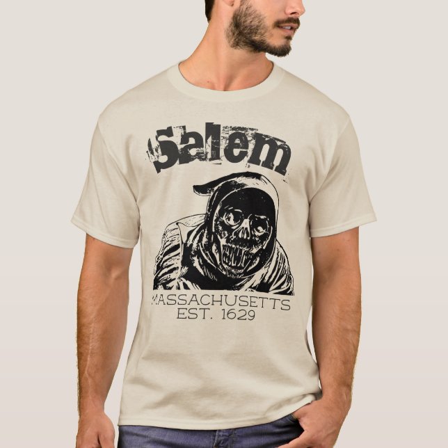 Salem Massachusetts, brödgrimsbroms T Shirt (Framsida)
