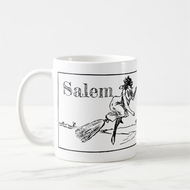 Salem Massachusetts, häxor i bläckmugg Kaffemugg (Vänster)