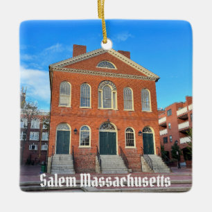 Salem Massachusetts Julgransprydnad Keramik