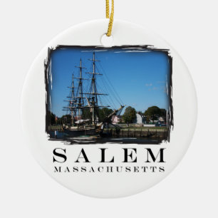 Salem Massachusetts Julgransprydnad Keramik