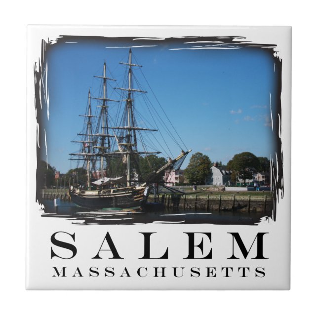Salem Massachusetts Kakelplatta (Framsidan)
