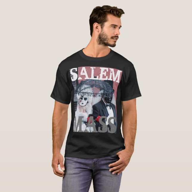 Salem Massachusetts Occult T-Shirt för manar (Hel framsida)