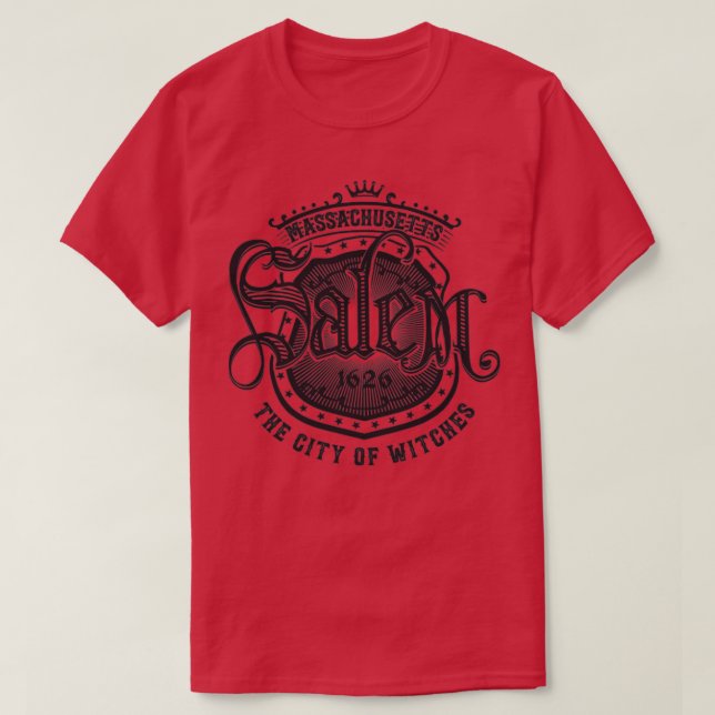 Salem Massachusetts the City of Witches1 T Shirt (Design framsida)