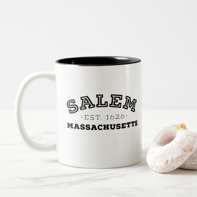 Salem Massachusetts Två-Tonad Mugg (Med munk)