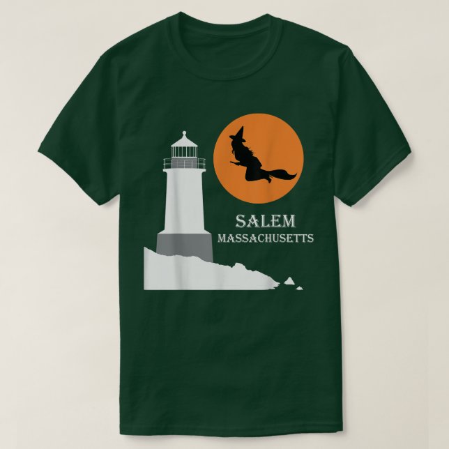 Salem, Massachusetts Witch Shirt T (Design framsida)
