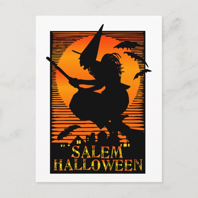 Salem MORSA Witch Vykort (Framsida)