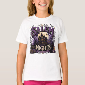 Salem Nätter Häxig Halloween Spökhus T Shirt