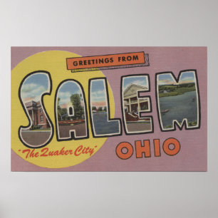 Salem Ohio (Quakerstaden) Poster