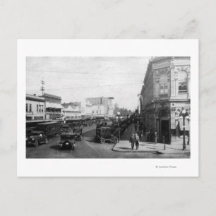 Salem, OR Town View on State Street Photographic Vykort