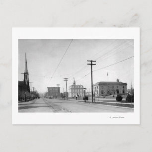 Salem, OR Town View State Street Photograph Vykort
