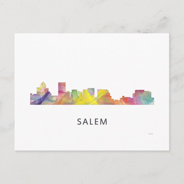 SALEM OREGON SKYLINE WB1 - VYKORT (Framsida)