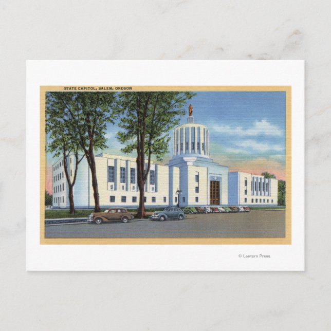 Salem, Oregon - State Huvudstad Byggnad View Vykort (Framsida)