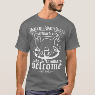 Salem Sanctuary för vilsna svarta katter 1692 Sale T Shirt