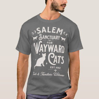 Salem Sanctuary for Wayward Cats Mörk T Shirt
