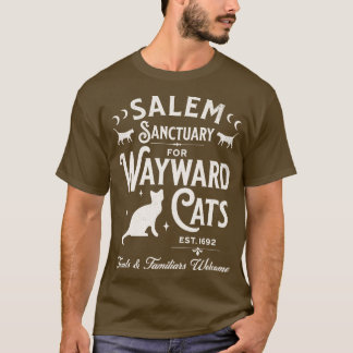Salem Sanctuary for Wayward Cats Mörk T Shirt