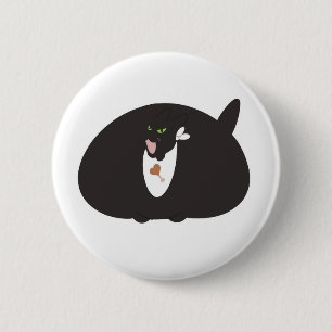 Salem the Cat Button - Chonky Charm Knapp