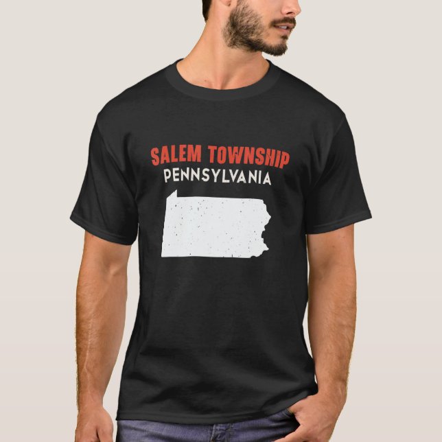 Salem township Pennsylvania USA State America Trav T Shirt (Framsida)