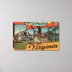 Salem VirginiaLarge brev ScenesSalem, VA Canvastryck