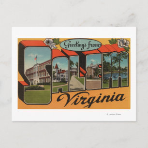 Salem, VirginiaLarge Brev ScenesSalem, VA Vykort