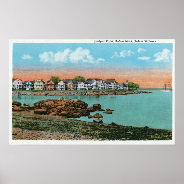 Salem Willows View of Juniper Point and Salem Poster (Framsidan)