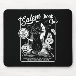 Salem Witch Bok Klubb Bookish Retro Halloween Blac Musmatta