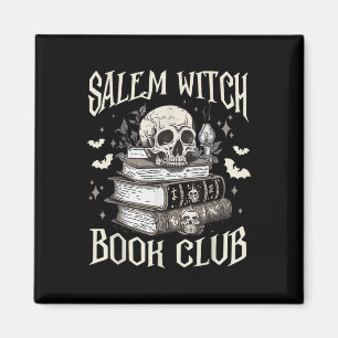 Salem Witch Bok Klubb Halloween Magnet