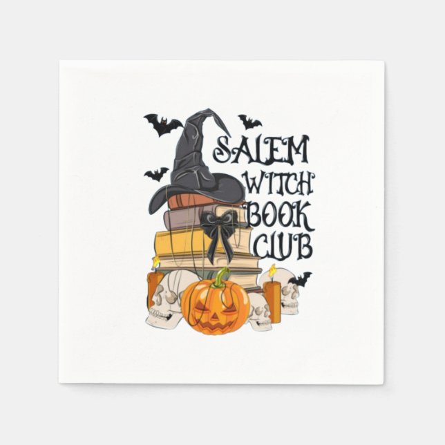 Salem Witch Bok Klubb Halloween Pappersservett (Framsidan)