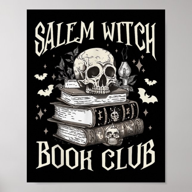 Salem Witch Bok Klubb Halloween Poster (Framsidan)