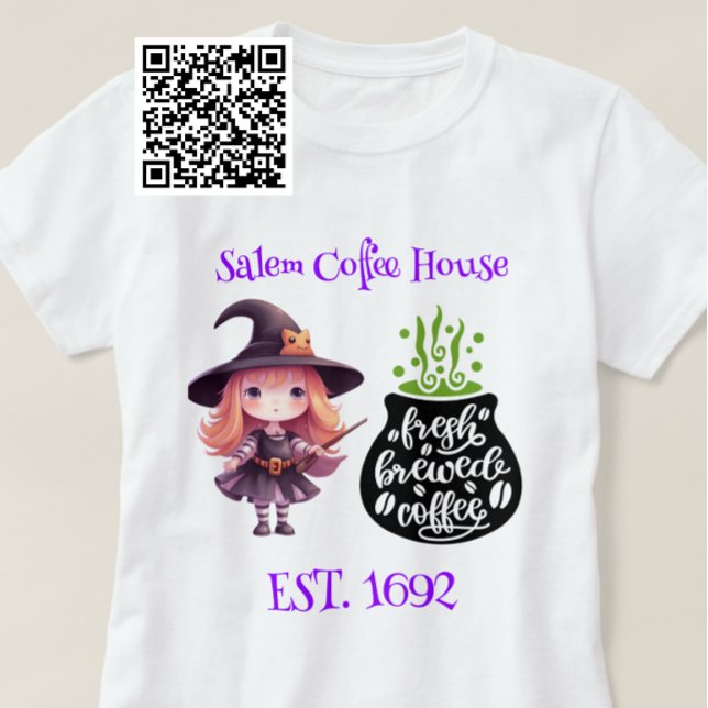 Salem Witch Fresh Breged Coffee T Shirt (Skapare uppladdad)