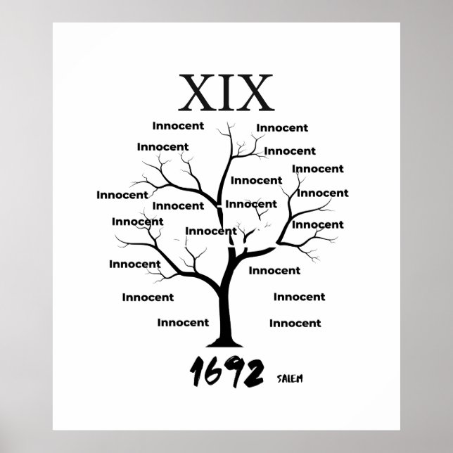Salem Witch Memorial Poster (Framsidan)