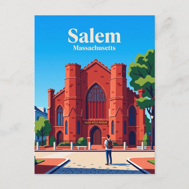 Salem Witch Museum USA Vykort (Framsida)