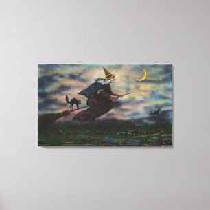 Salem Witch på hennes rum Canvastryck