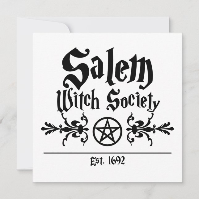 Salem Witch Society Card Kort (Framsida)