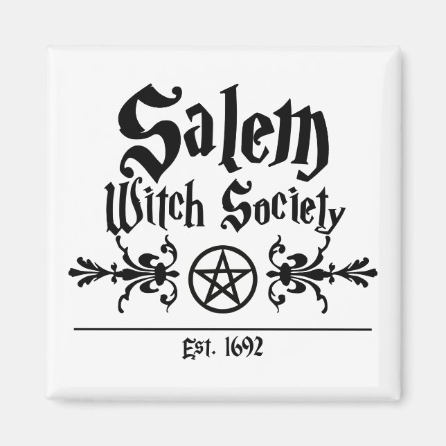 Salem Witch Society Magnets Magnet (Framsidan)
