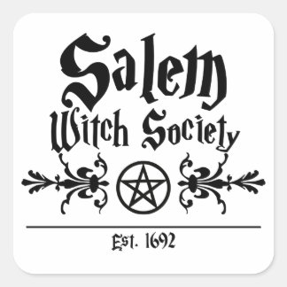 Salem Witch Society Sticker Fyrkantigt Klistermärke