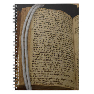 Salem Witch Trial Notebook, Rev Parris Sermon Anteckningsbok