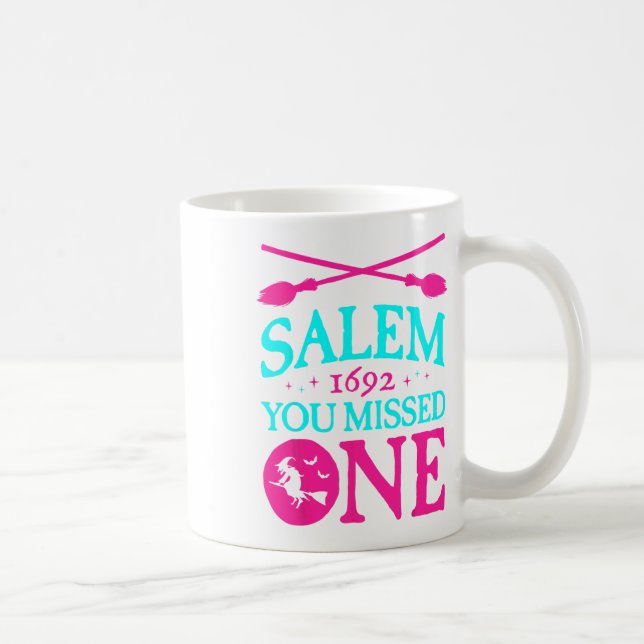 Salem Witch Trials 1692 du missade en Witch Hallo Kaffemugg (Höger)