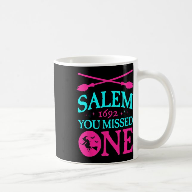 Salem Witch Trials 1692 du missade en Witch Hallo Kaffemugg (Höger)