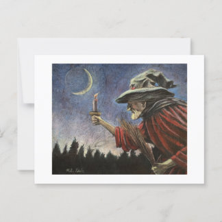 Salem Witch under Måne Vykort