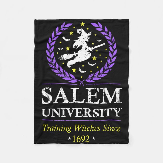 Salem Witch Universiteten träning Halloween Women Fleecefilt (Framsidan)