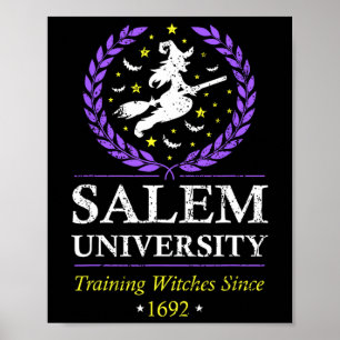 Salem Witch Universiteten träning Halloween Women Poster