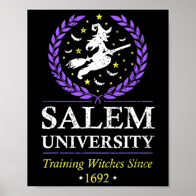 Salem Witch Universiteten träning Halloween Women Poster (Framsidan)