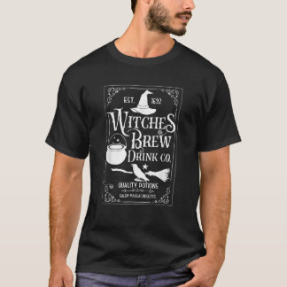 Salem Witches Brew Drink Funny Bartender Costume T Shirt