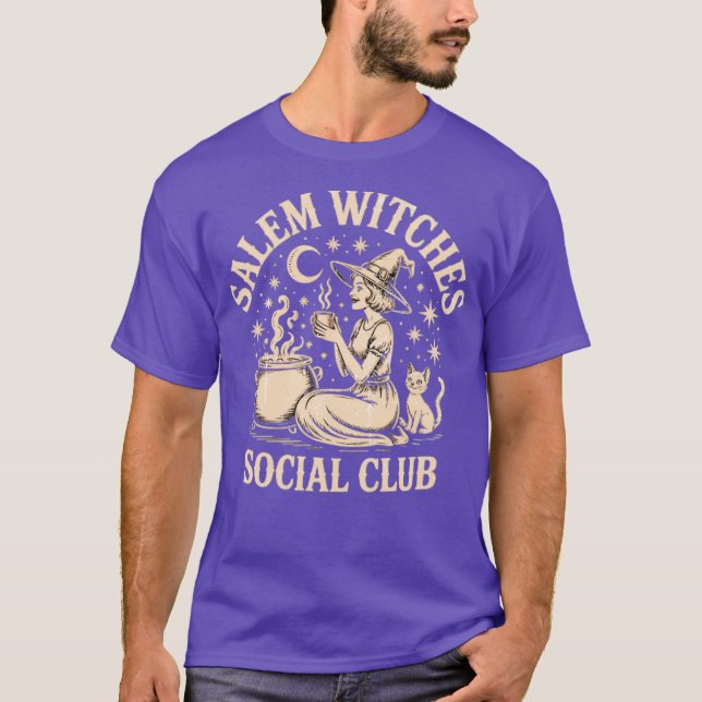 Salem Witches Social Klubb T Shirt (Framsida)