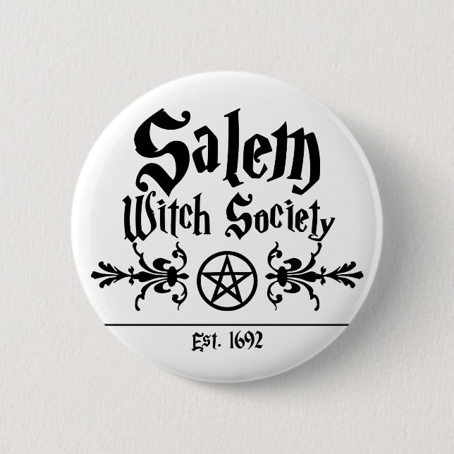 Salem Witches Society Button Knapp (Framsida)