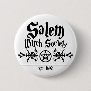 Salem Witches Society Button Knapp