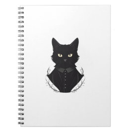 Salem's Enchanted Black Cat Anteckningsbok