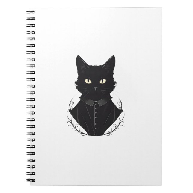 Salem's Enchanted Black Cat Anteckningsbok (Framsidan)